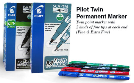 PILOT TWIN MARKER PERMA (10PCS/PACK)