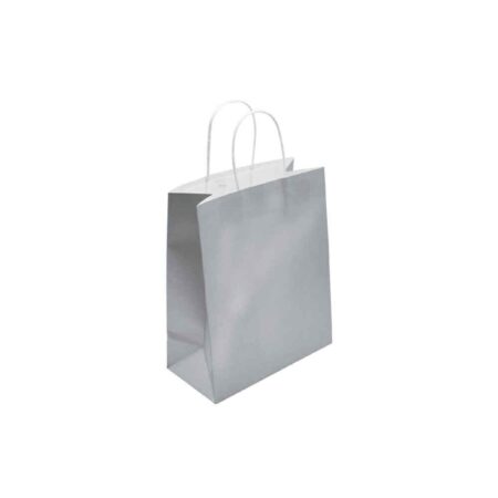 METRON KRAFT BAG SILVER 16X21X8CM 120GR (25PCS)